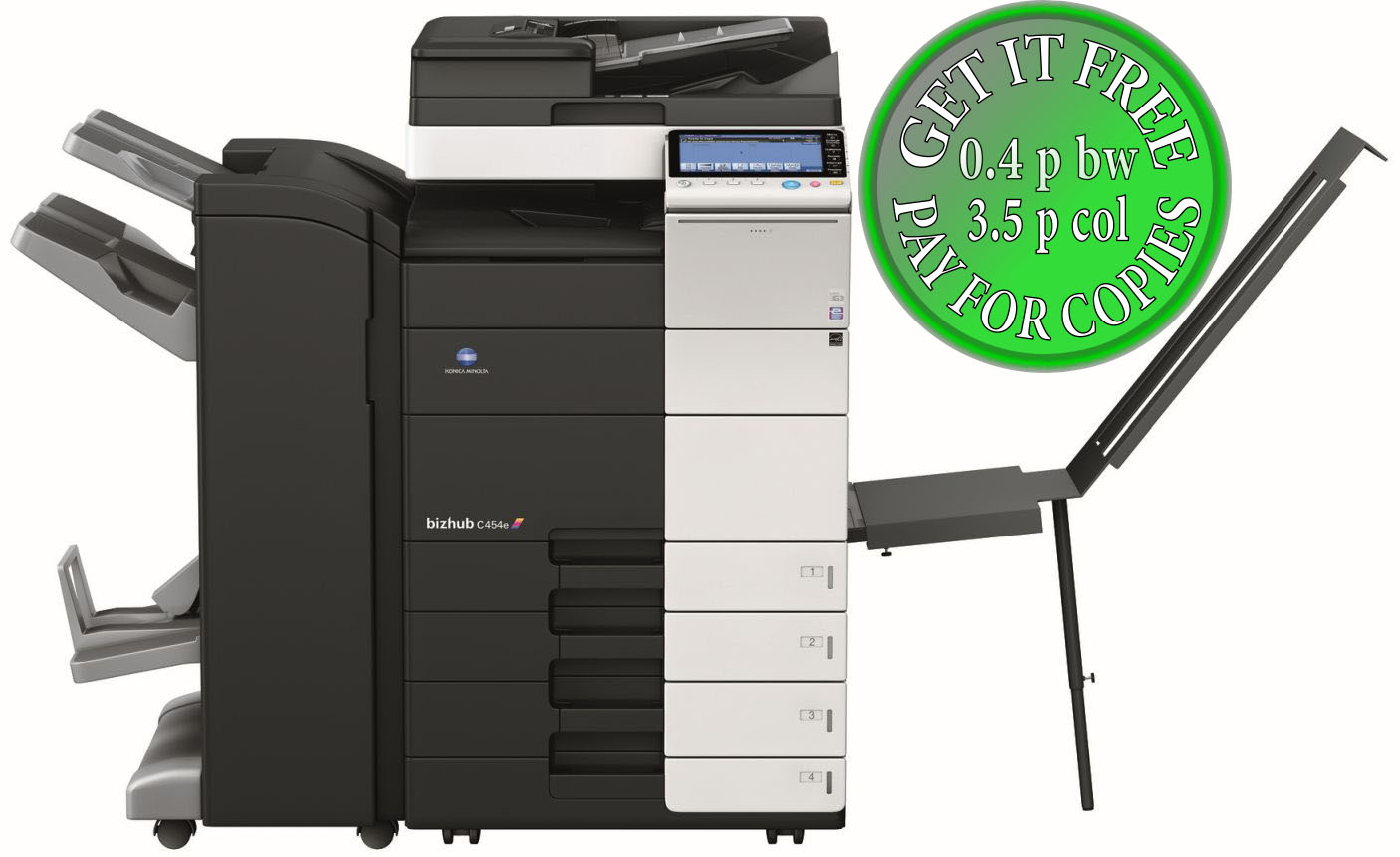 Bizhub C454E / Konica Minolta Bizhub C454e Kopierer Drucker Scanner Fax
