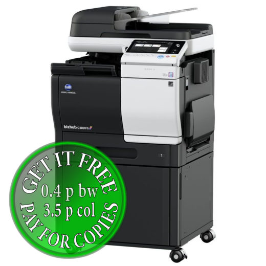 Colour Copier Lease Rental Offer Konica Minolta Bizhub C3851FS DK P03 Right